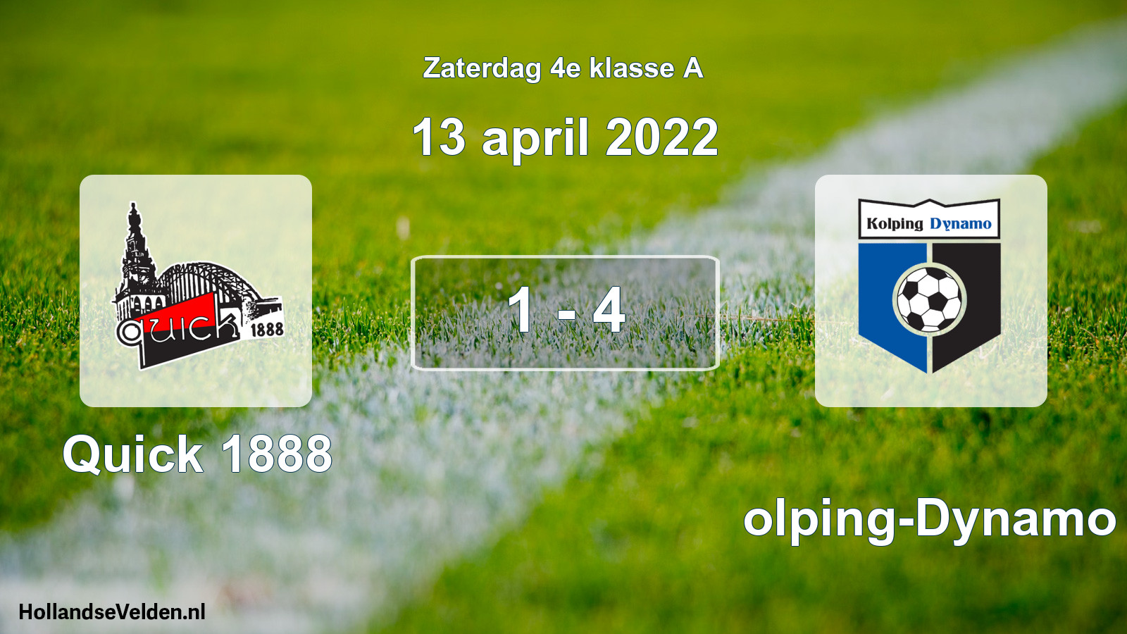 Total number of matches played: Quick 1888 - Kolping-Dynamo 1 - 4 (13 April 2022)