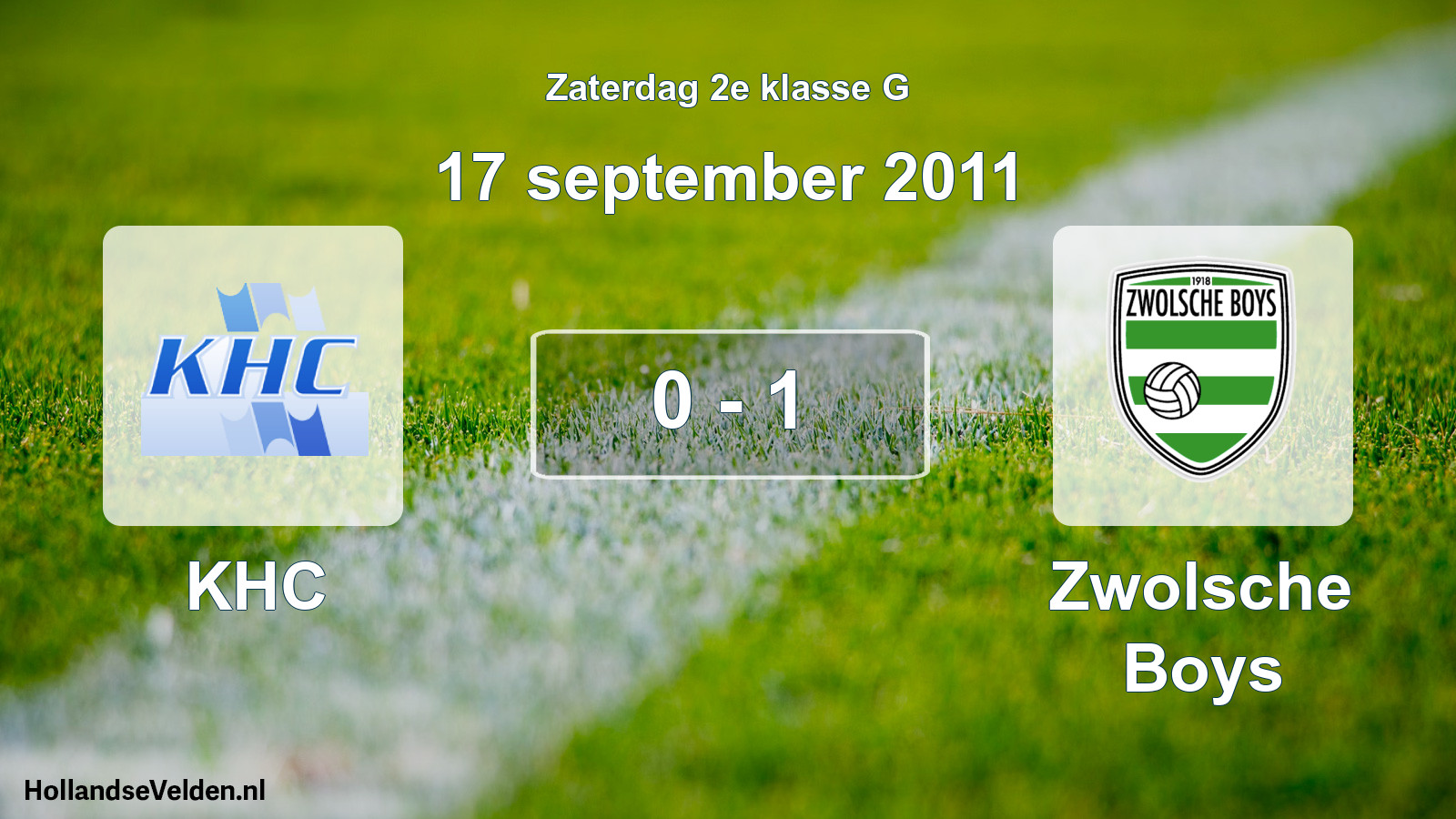Total number of matches played: KHC - Zwolsche Boys 0 - 1 (17 September 2011)