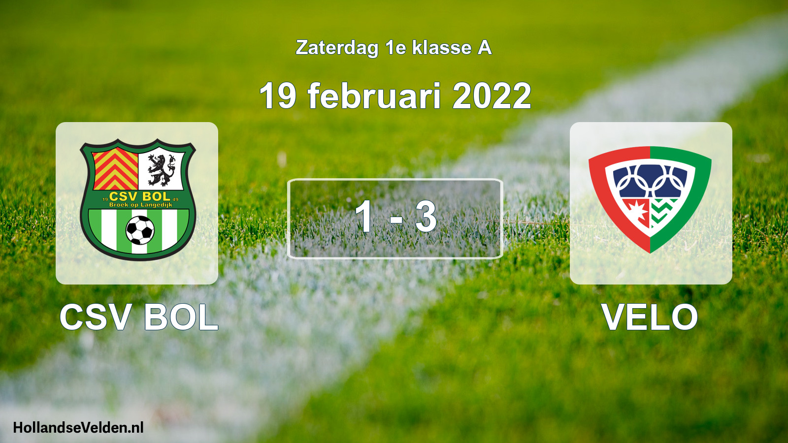Total number of matches played: CSV BOL - VELO 1 - 3 (19 February 2022)