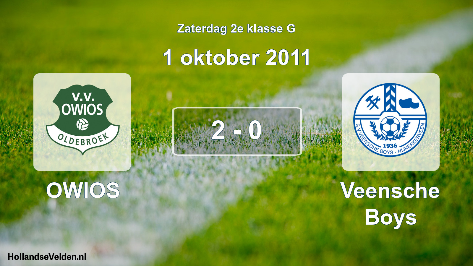 Total number of matches played: OWIOS - Veensche Boys 2 - 0 (1 October 2011)