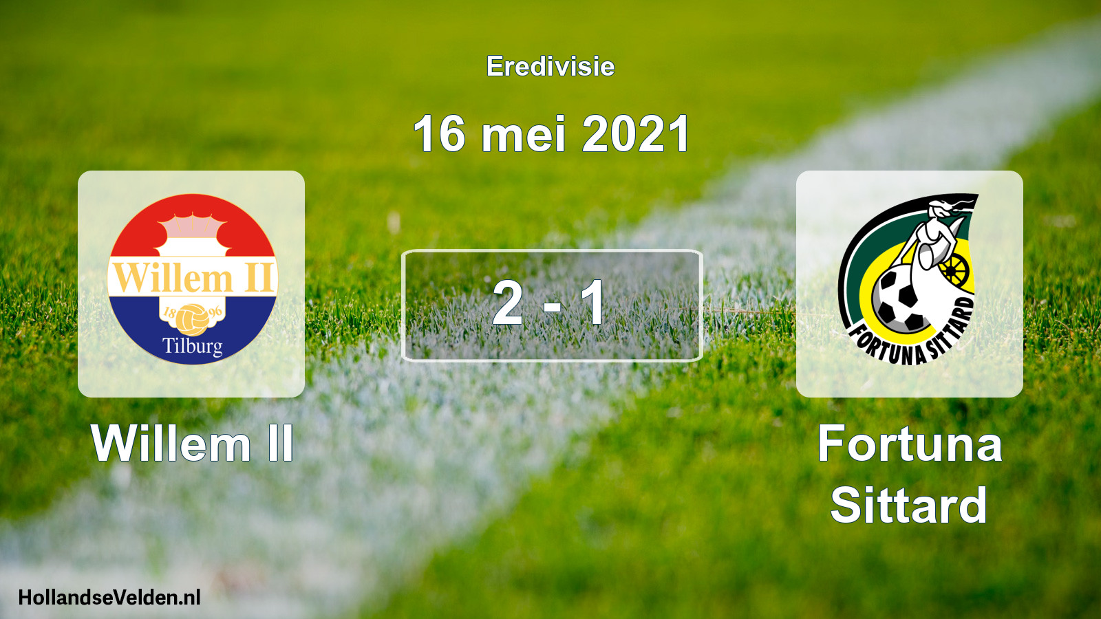 Total number of matches played: Willem II - Fortuna Sittard 2 - 1 (16 May 2021)