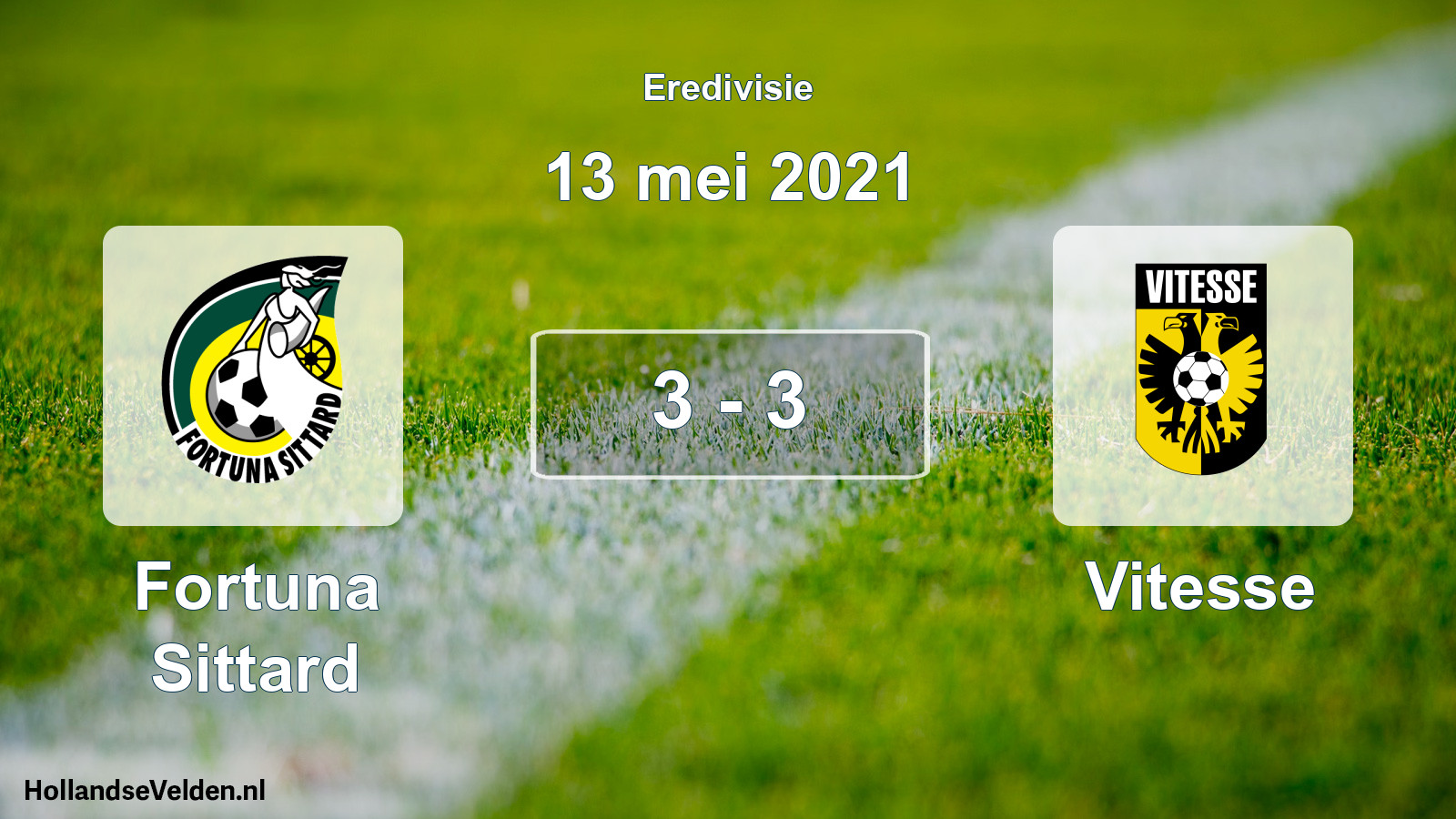 Total number of matches played: Fortuna Sittard - Vitesse 3 - 3 (13 May 2021)