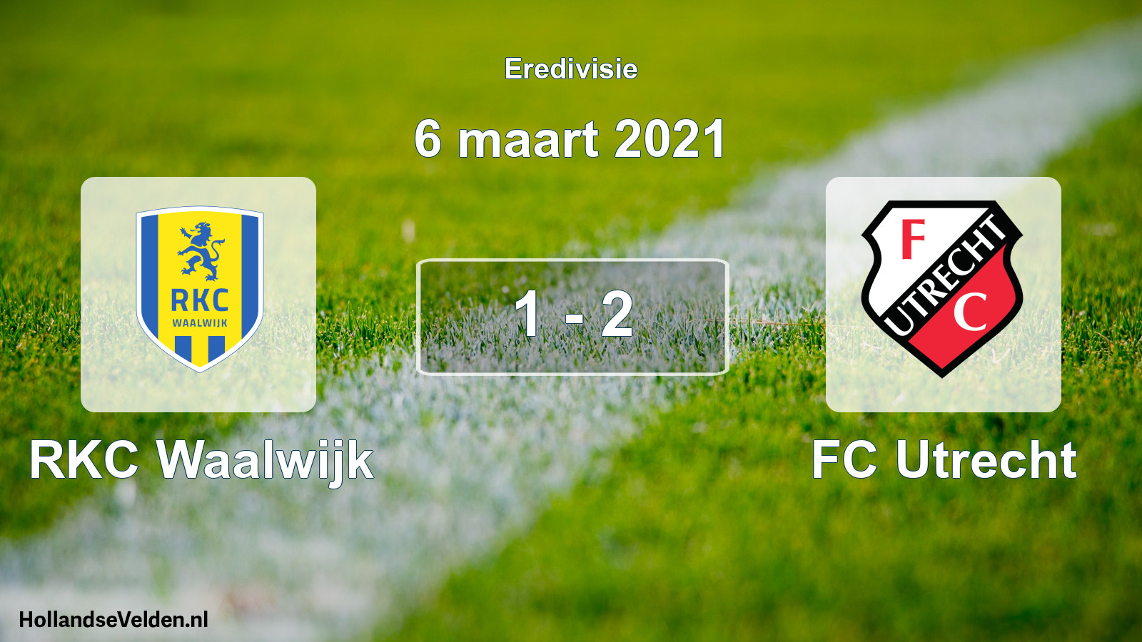 Total number of matches played: RKC Waalwijk - FC Utrecht 1 - 2 (6 March 2021)