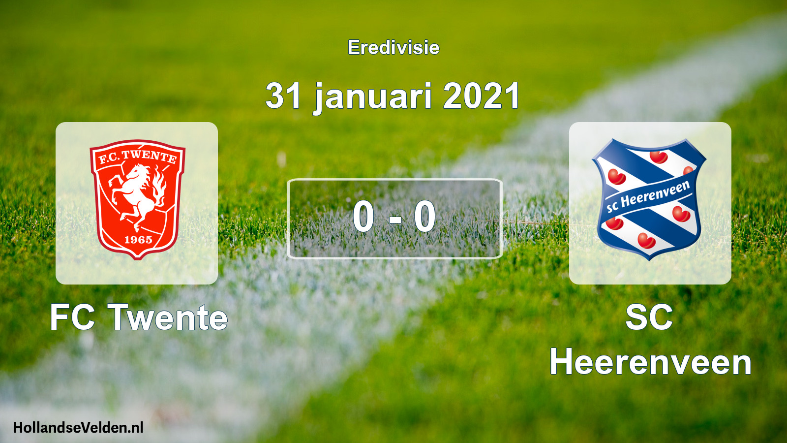 Total number of matches played: FC Twente - SC Heerenveen 0 - 0 (31 January 2021)