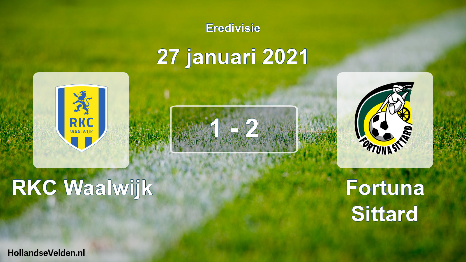 Total number of matches played: RKC Waalwijk - Fortuna Sittard 1 - 2 (27 January 2021)