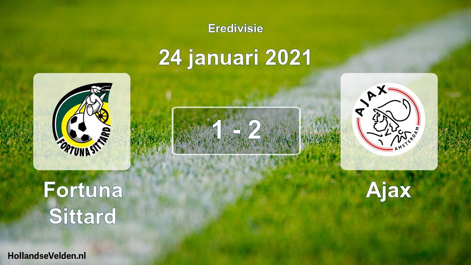 Total number of matches played: Fortuna Sittard - Ajax 1 - 2 (24 January 2021)
