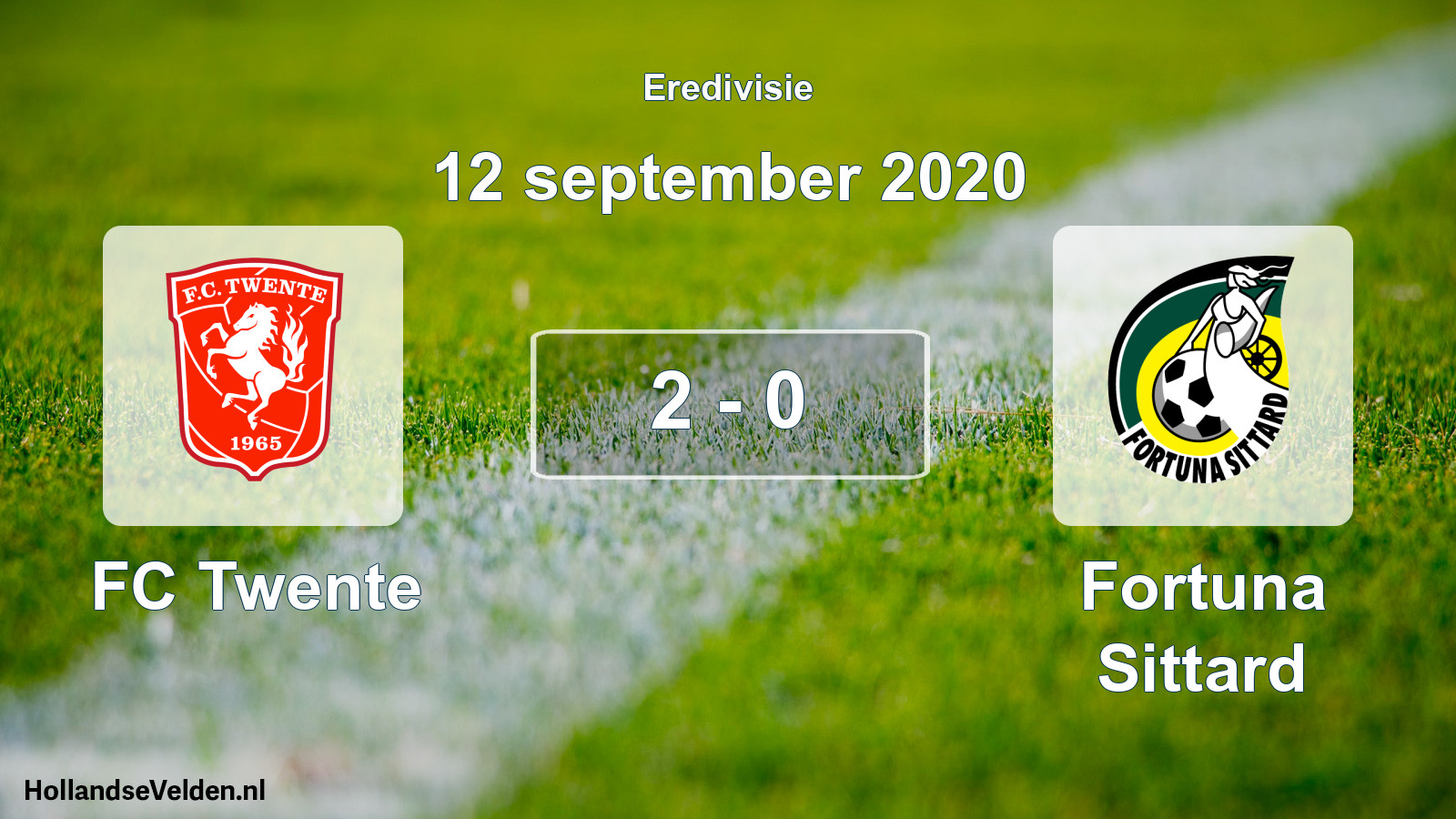 Total number of matches played: FC Twente - Fortuna Sittard 2 - 0 (12 September 2020)