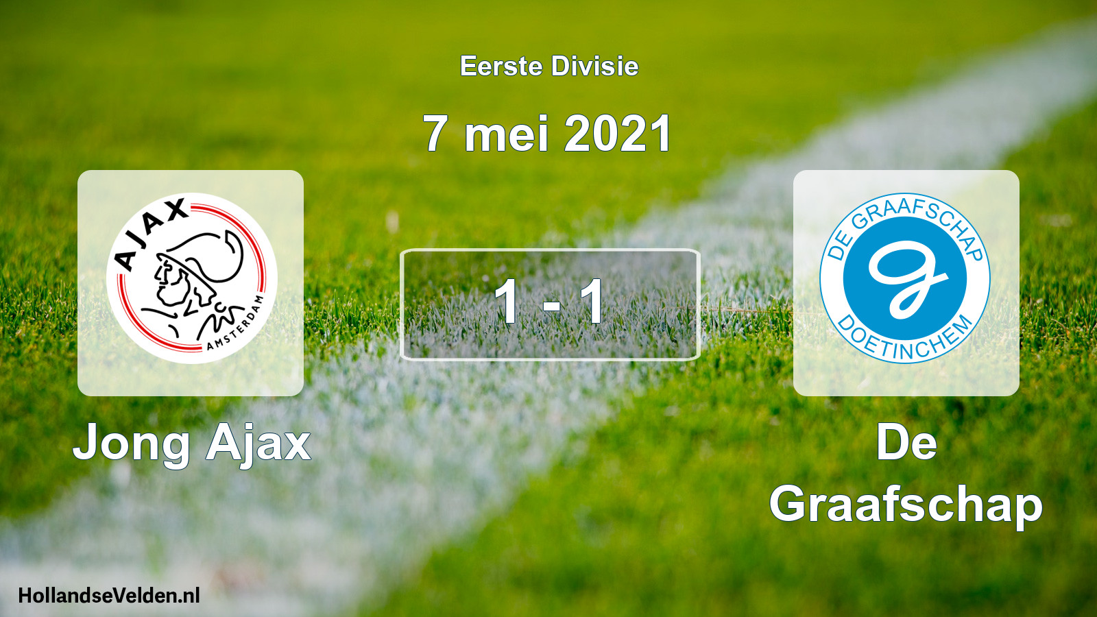 Total number of matches played: Jong Ajax - De Graafschap 1 - 1 (7 May 2021)