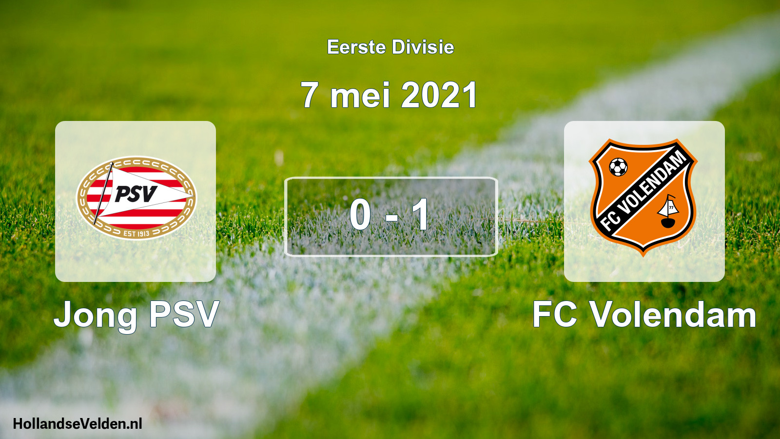Total number of matches played: Jong PSV - FC Volendam 0 - 1 (7 May 2021)