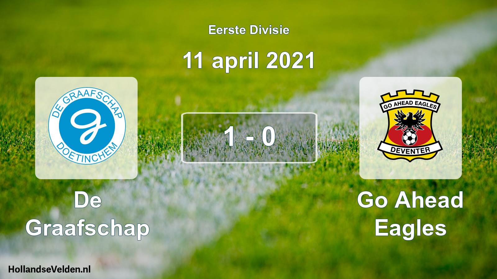 Total number of matches played: De Graafschap - Go Ahead Eagles 1 - 0 (11 April 2021)