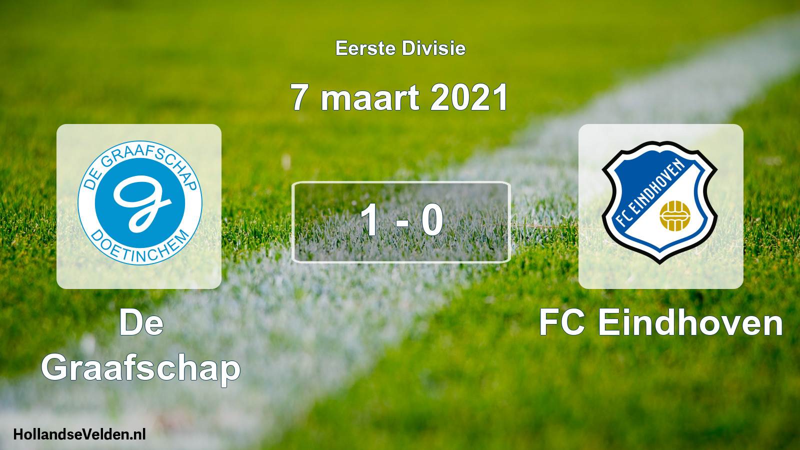 Total number of matches played: De Graafschap - FC Eindhoven 1 - 0 (7 March 2021)