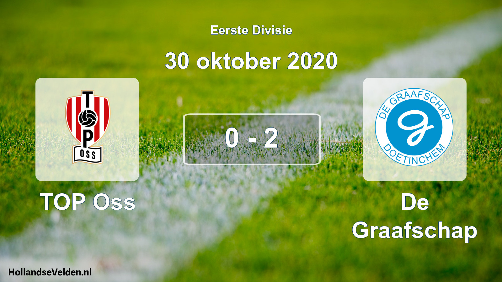Total number of matches played: TOP Oss - De Graafschap 0 - 2 (30 October 2020)