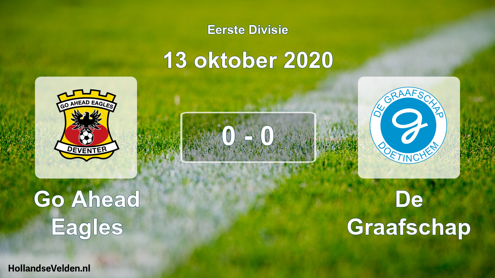 Total number of matches played: Go Ahead Eagles - De Graafschap 0 - 0 (13 October 2020)