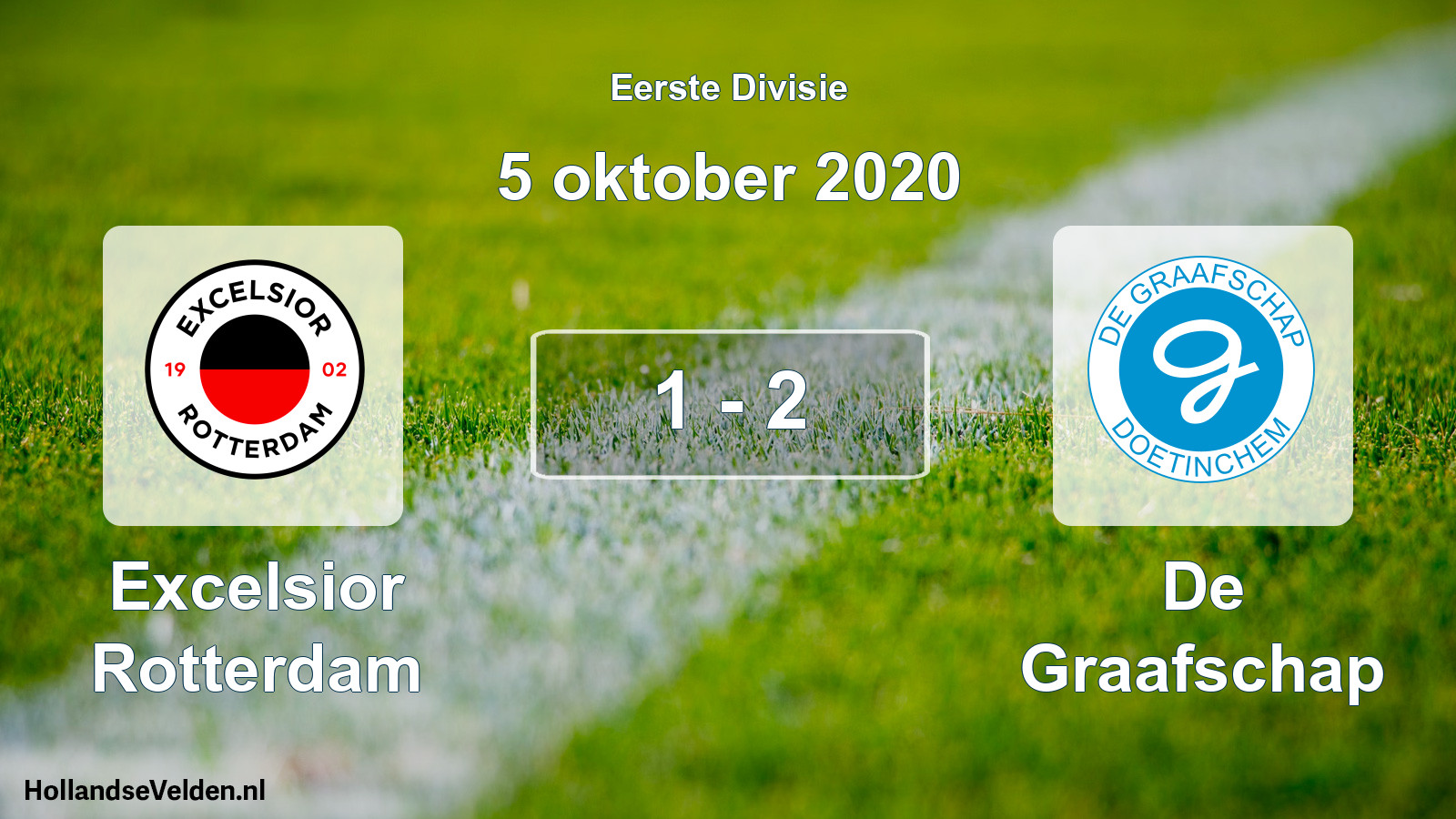 Total number of matches played: Excelsior Rotterdam - De Graafschap 1 - 2 (5 October 2020)