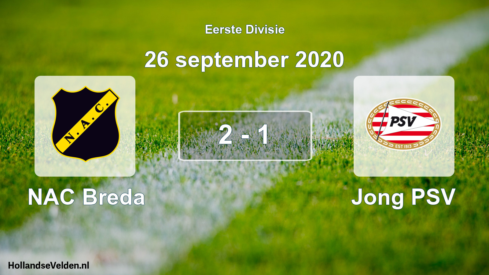 Total number of matches played: NAC Breda - Jong PSV 2 - 1 (26 September 2020)