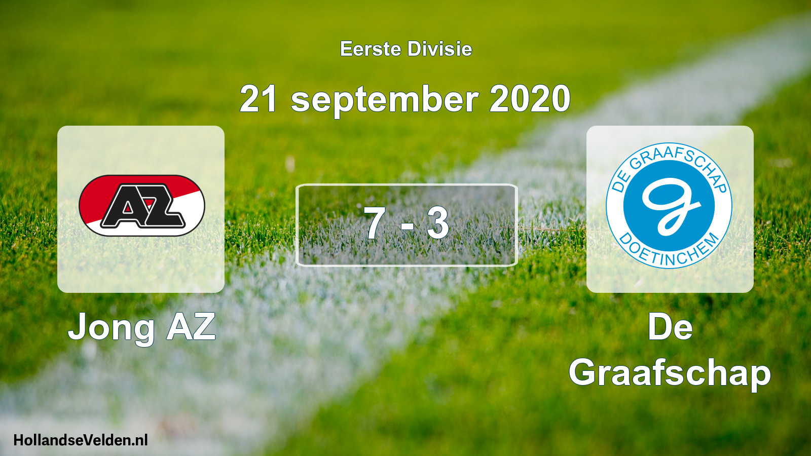 Total number of matches played: Jong AZ - De Graafschap 7 - 3 (21 September 2020)