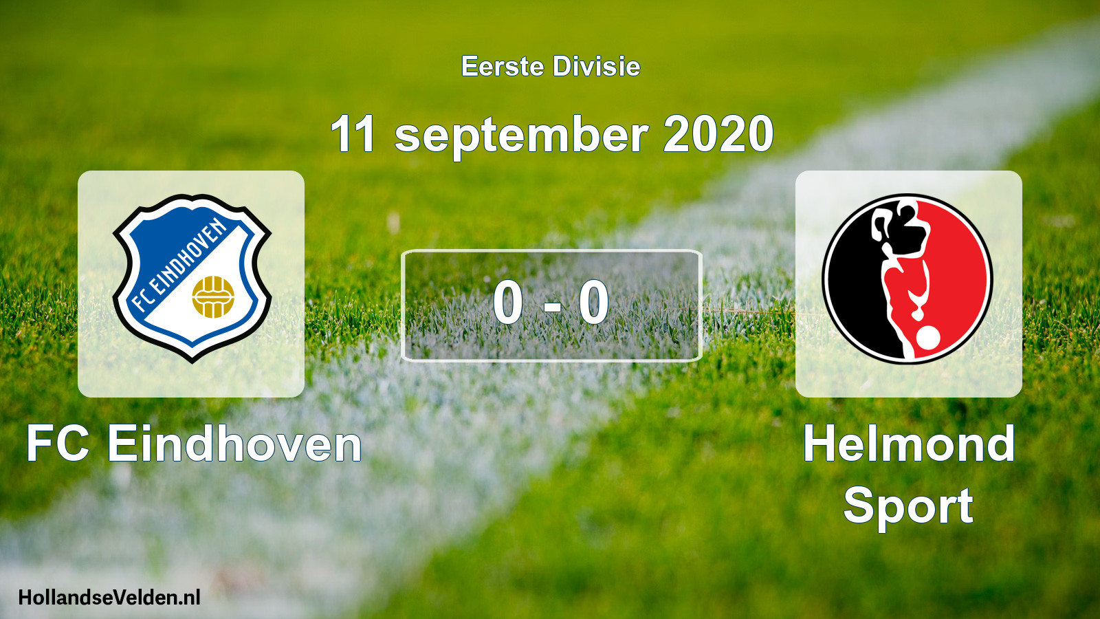 Total number of matches played: FC Eindhoven - Helmond Sport 0 - 0 (11 September 2020)