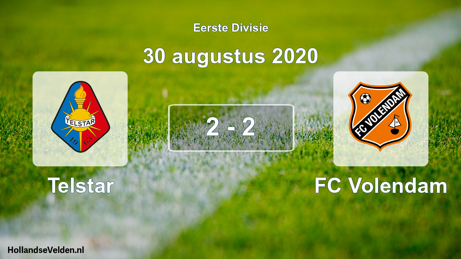 Total number of matches played: Telstar - FC Volendam 2 - 2 (30 August 2020)