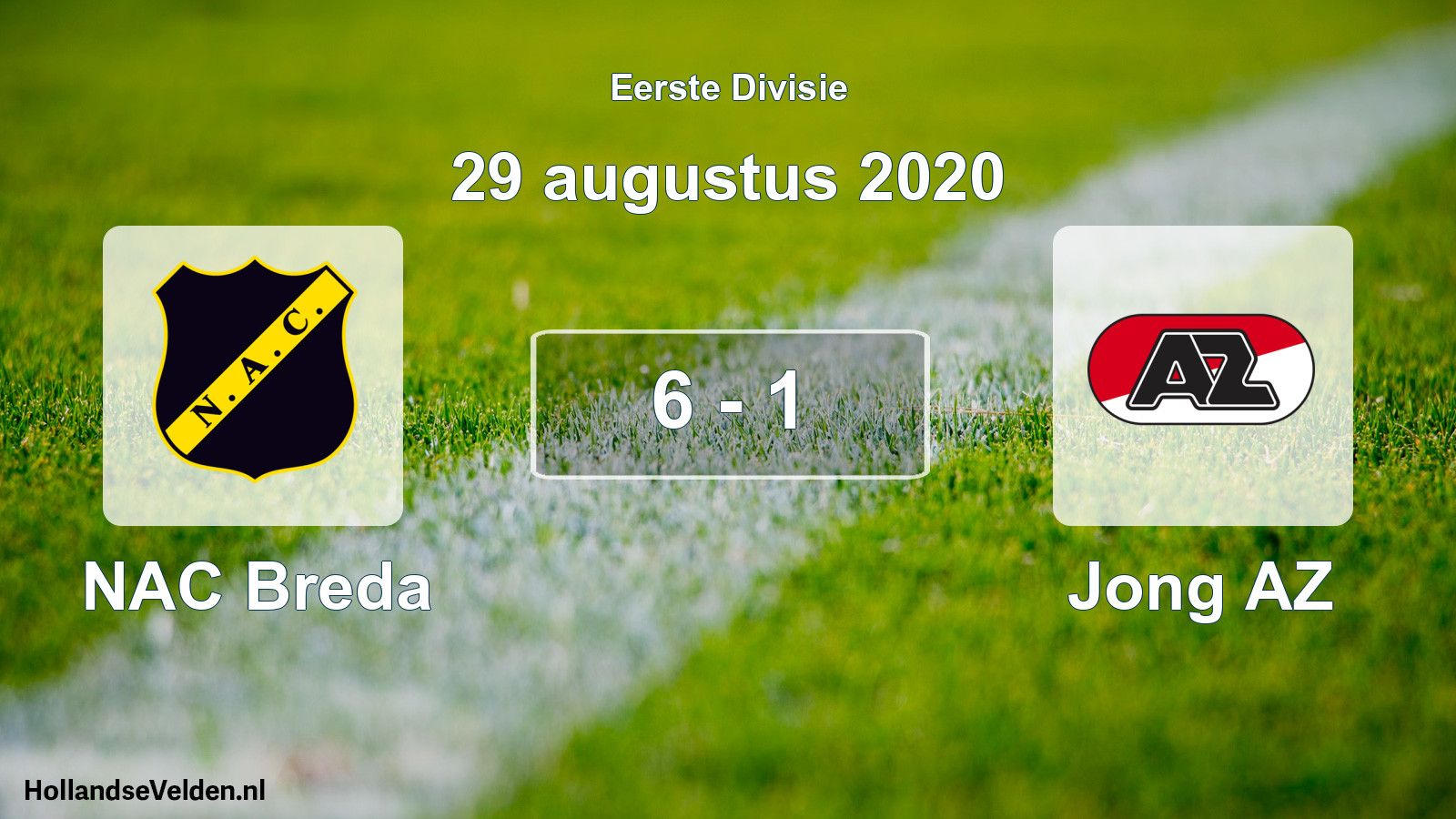 Total number of matches played: NAC Breda - Jong AZ 6 - 1 (29 August 2020)