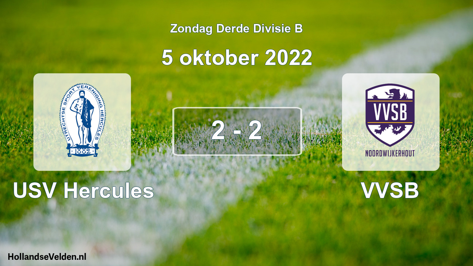 Total number of matches played: USV Hercules - VVSB 2 - 2 (5 October 2022)