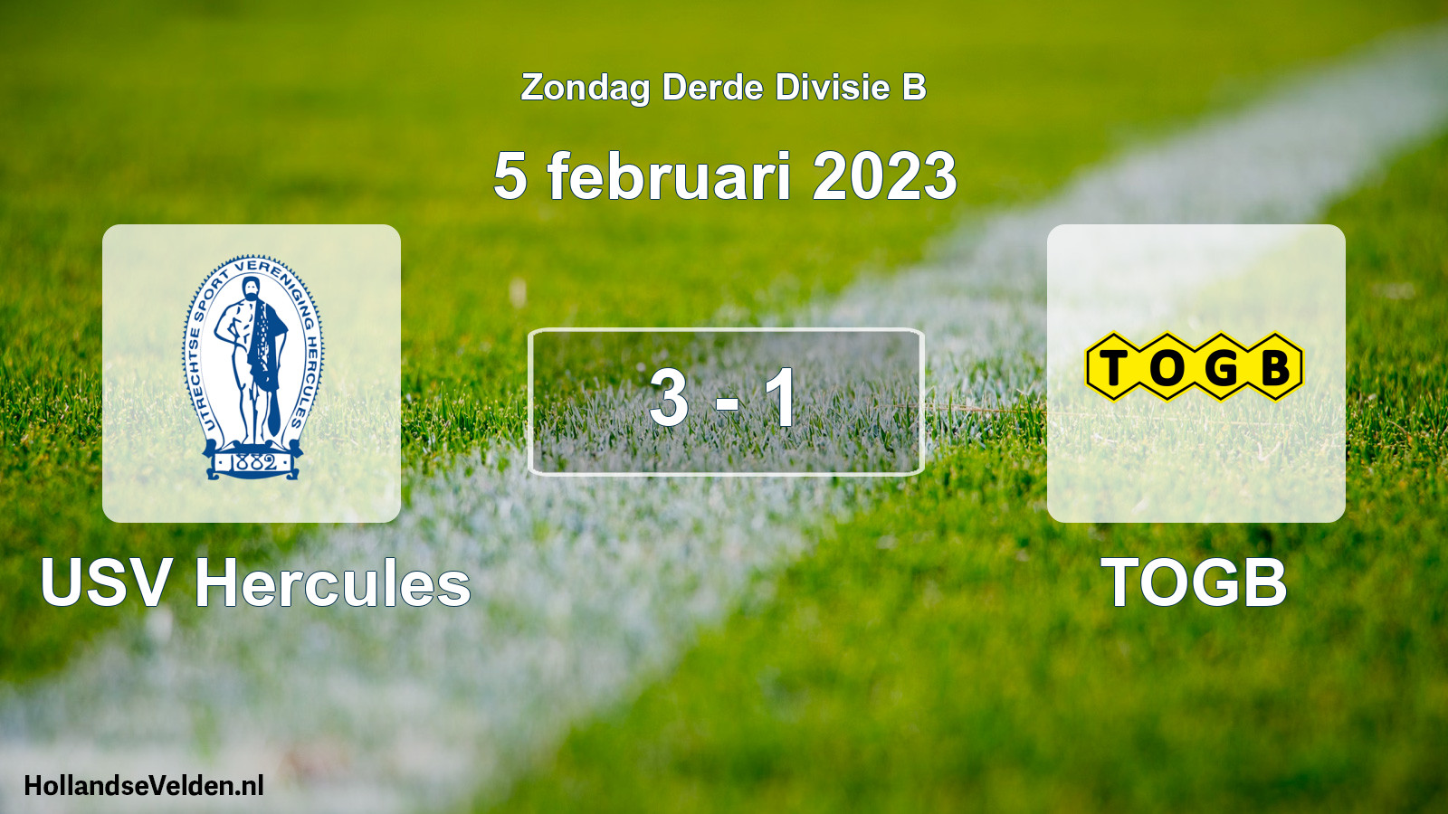 Total number of matches played: USV Hercules - TOGB 3 - 1 (5 February 2023)