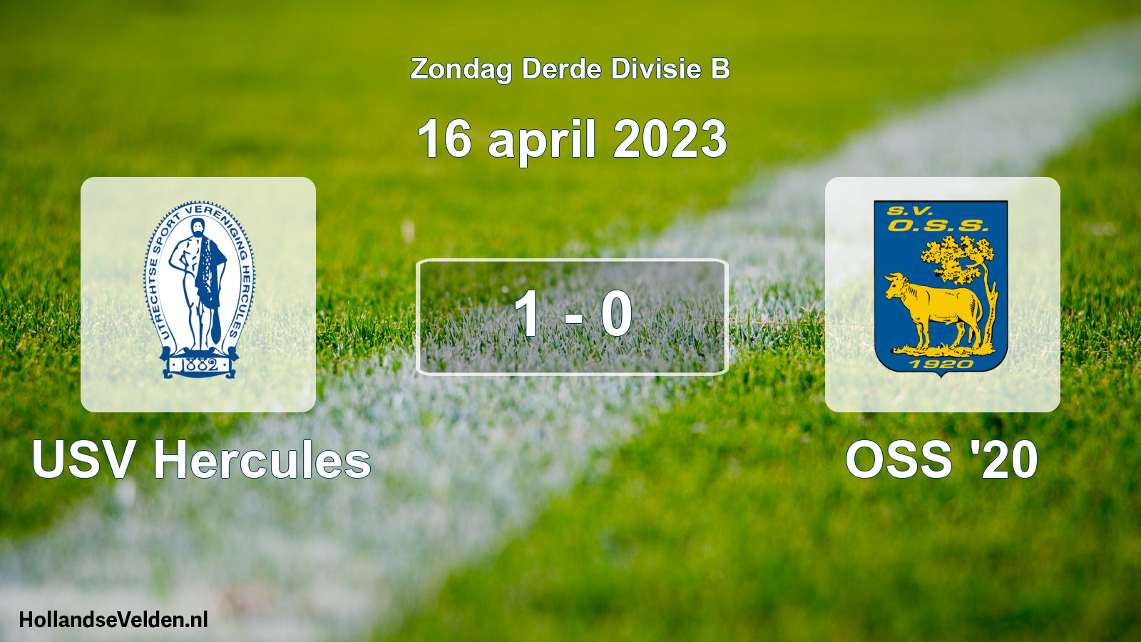 Total number of matches played: USV Hercules - OSS '20 1 - 0 (16 April 2023)