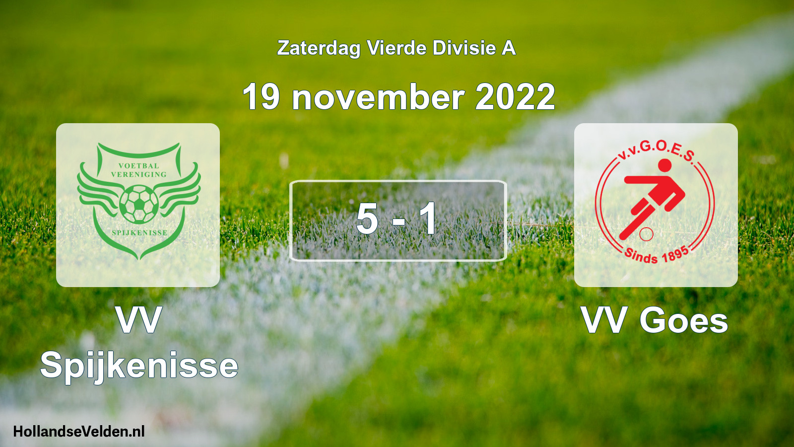 Total number of matches played: VV Spijkenisse - VV Goes 5 - 1 (19 November 2022)