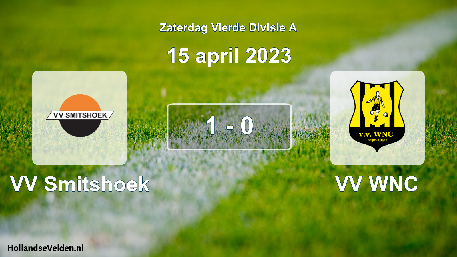 Total number of matches played: VV Smitshoek - VV WNC 1 - 0 (15 April 2023)