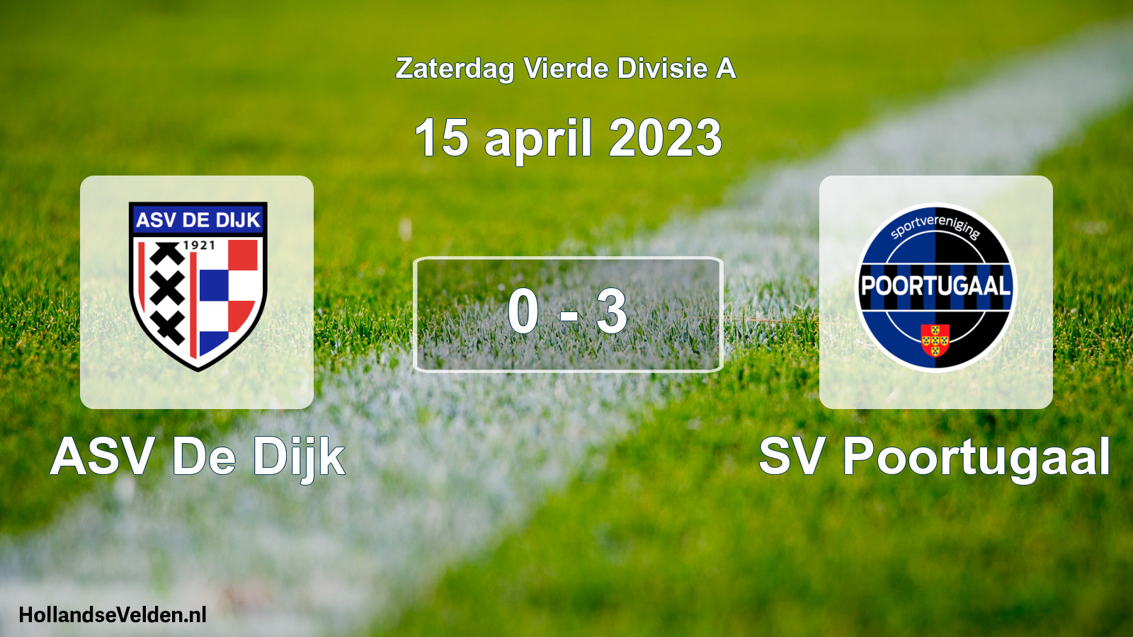 Total number of matches played: ASV De Dijk - SV Poortugaal 0 - 3 (15 April 2023)