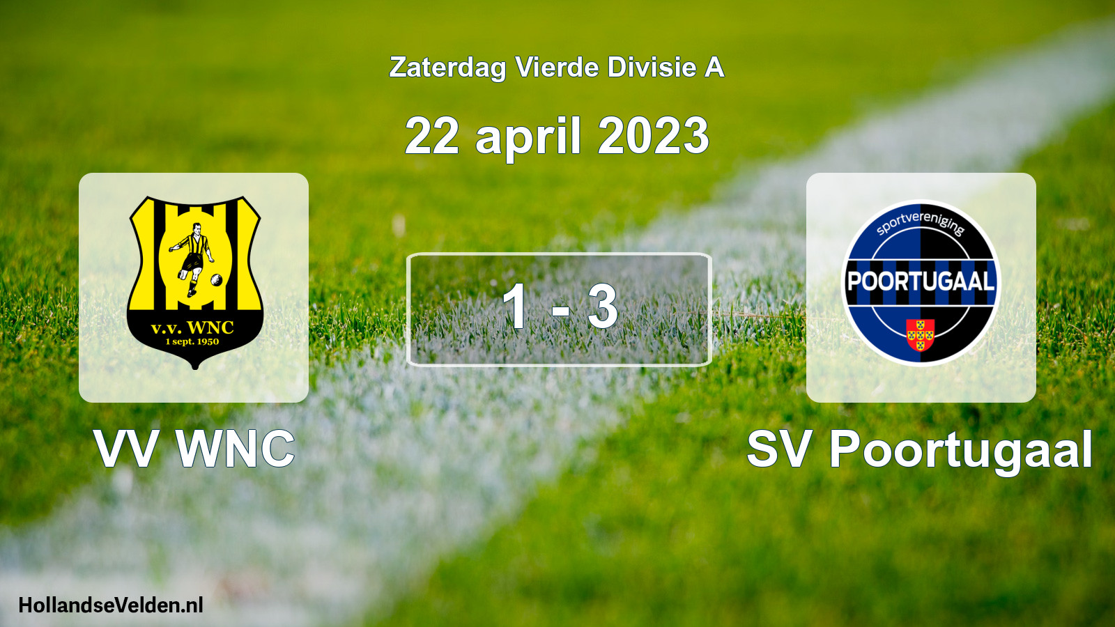 Total number of matches played: VV WNC - SV Poortugaal 1 - 3 (22 April 2023)