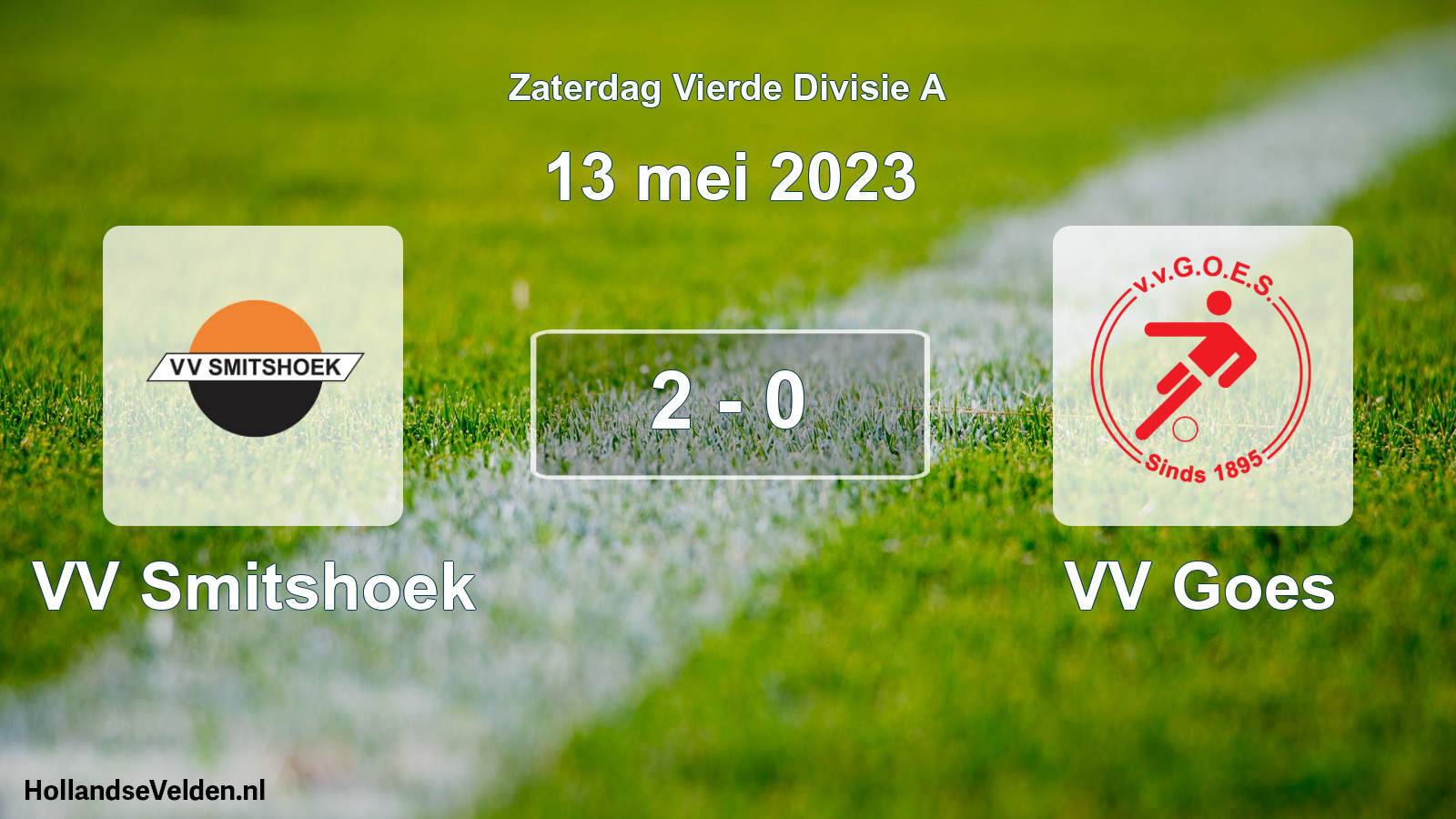 Total number of matches played: VV Smitshoek - VV Goes 2 - 0 (13 May 2023)