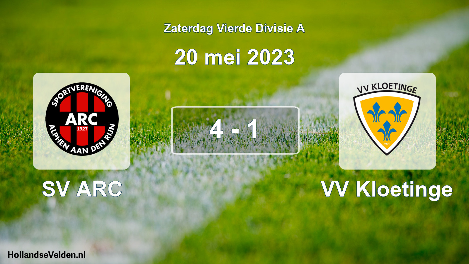 Total number of matches played: SV ARC - VV Kloetinge 4 - 1 (20 May 2023)
