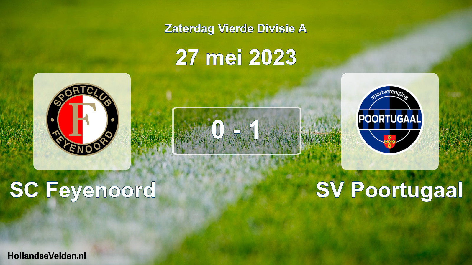 Total number of matches played: SC Feyenoord - SV Poortugaal 0 - 1 (27 May 2023)