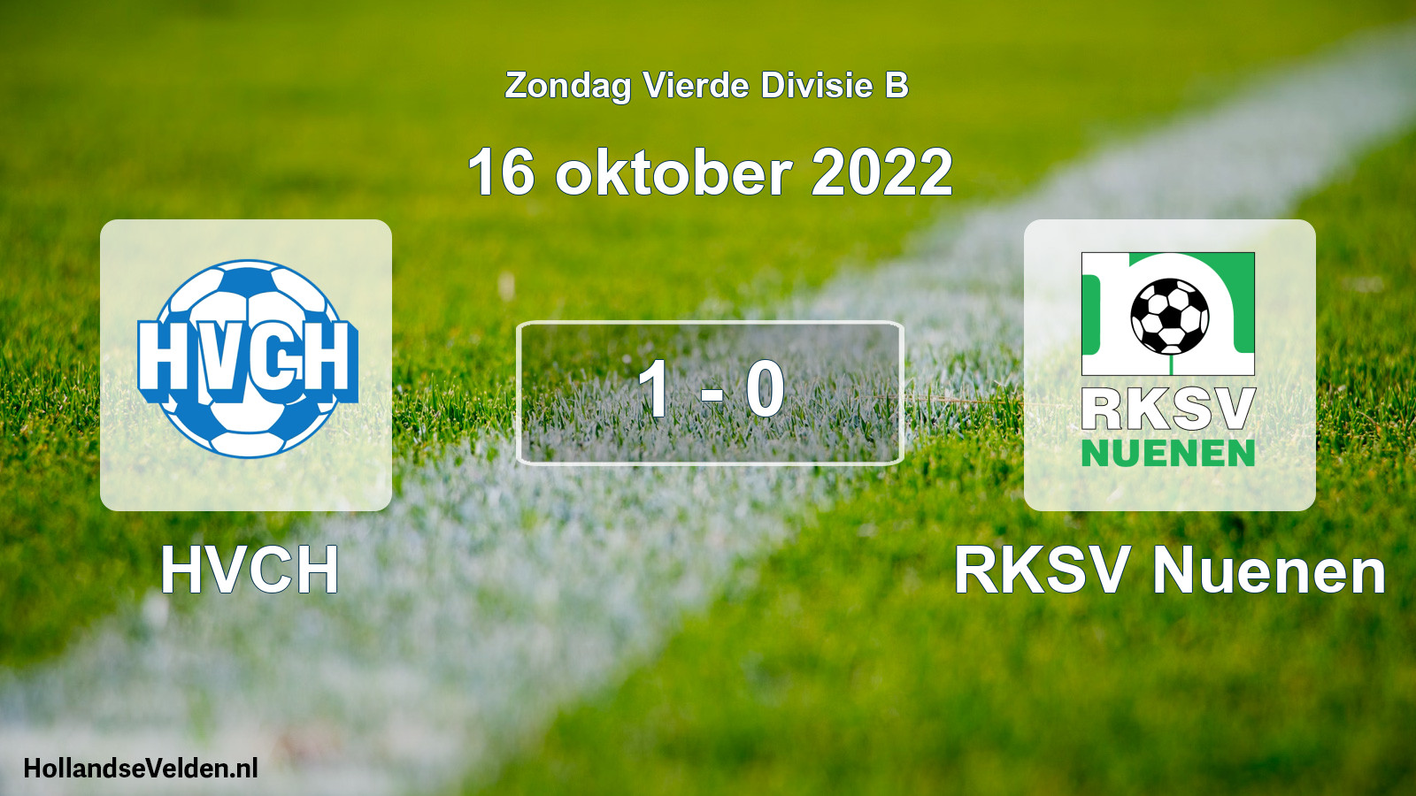 Total number of matches played: HVCH - RKSV Nuenen 1 - 0 (16 October 2022)