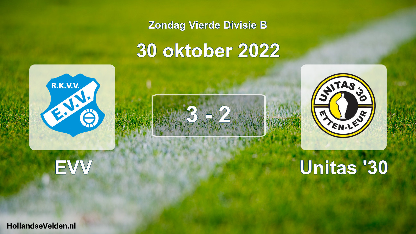 Total number of matches played: EVV - Unitas '30 3 - 2 (30 October 2022)
