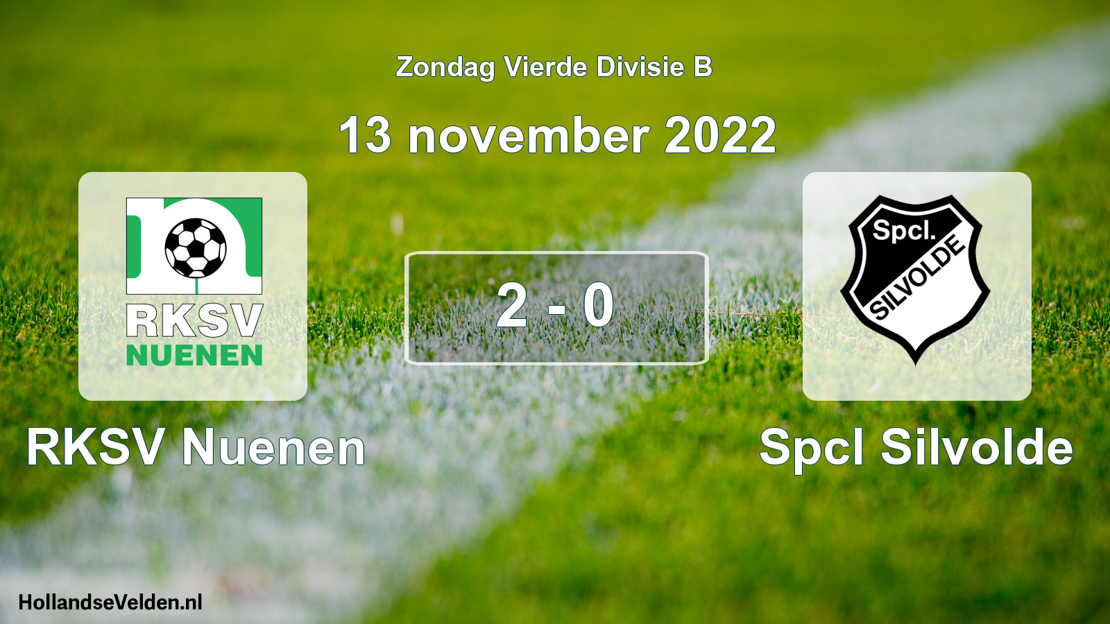 Total number of matches played: RKSV Nuenen - Spcl Silvolde 2 - 0 (13 November 2022)
