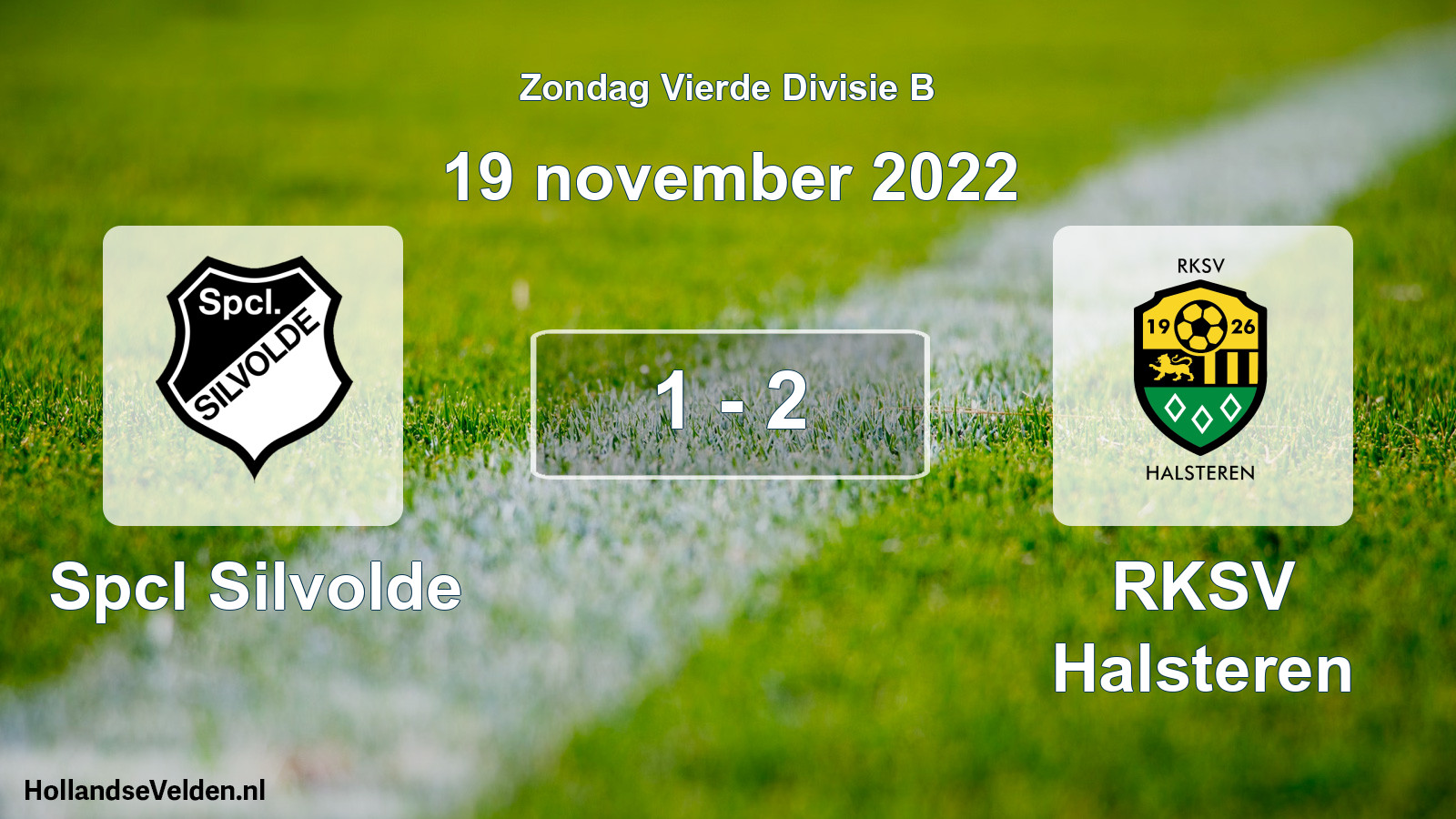 Total number of matches played: Spcl Silvolde - RKSV Halsteren 1 - 2 (19 November 2022)
