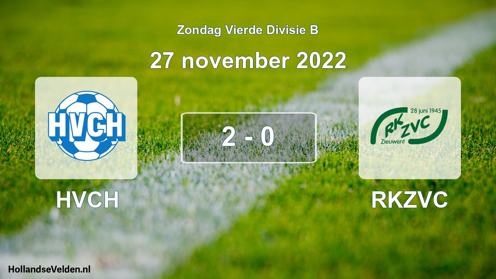 Total number of matches played: HVCH - RKZVC 2 - 0 (27 November 2022)