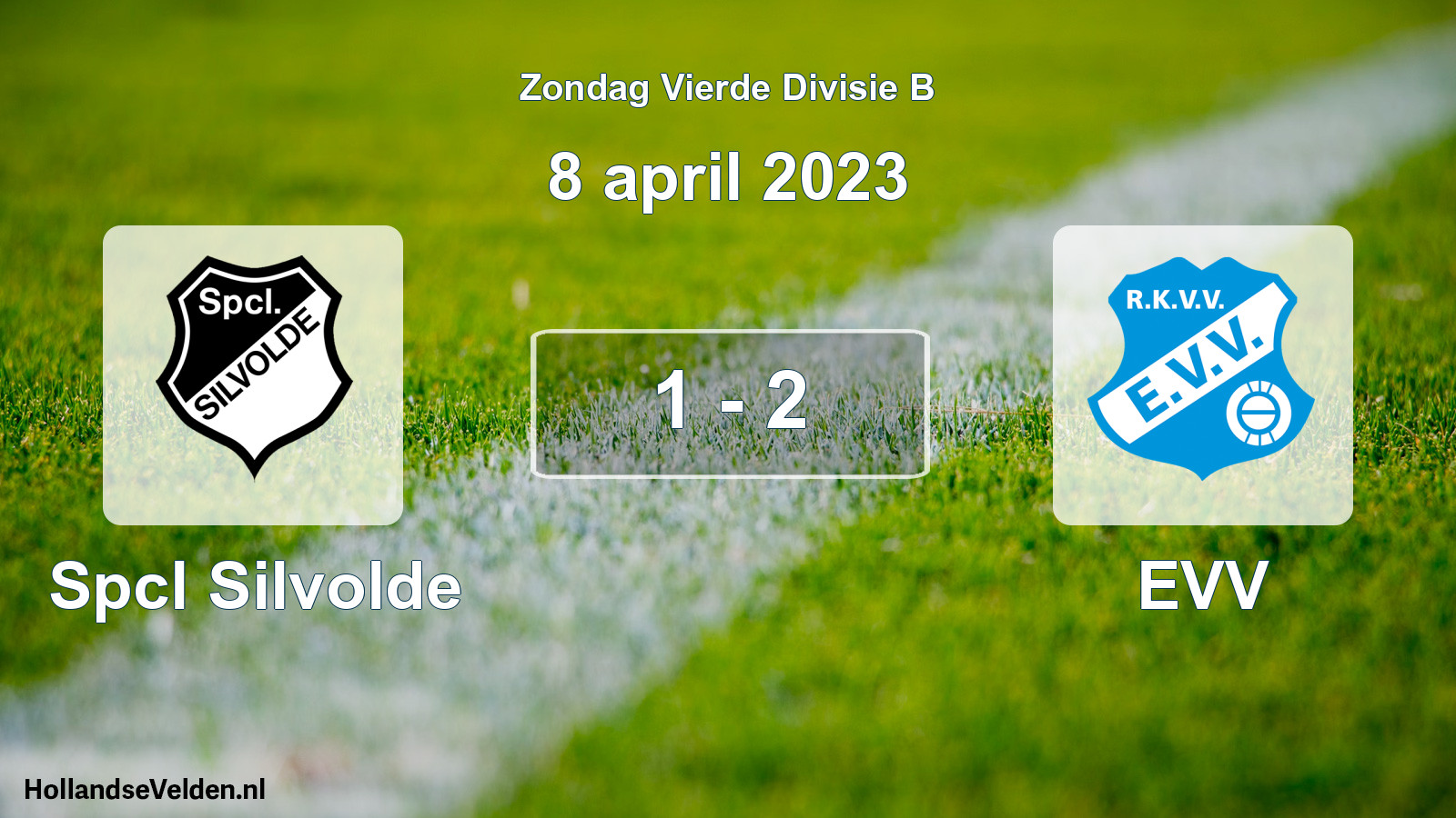 Gespeelde wedstrijd: Spcl Silvolde - EVV 1 - 2 (8 april 2023)