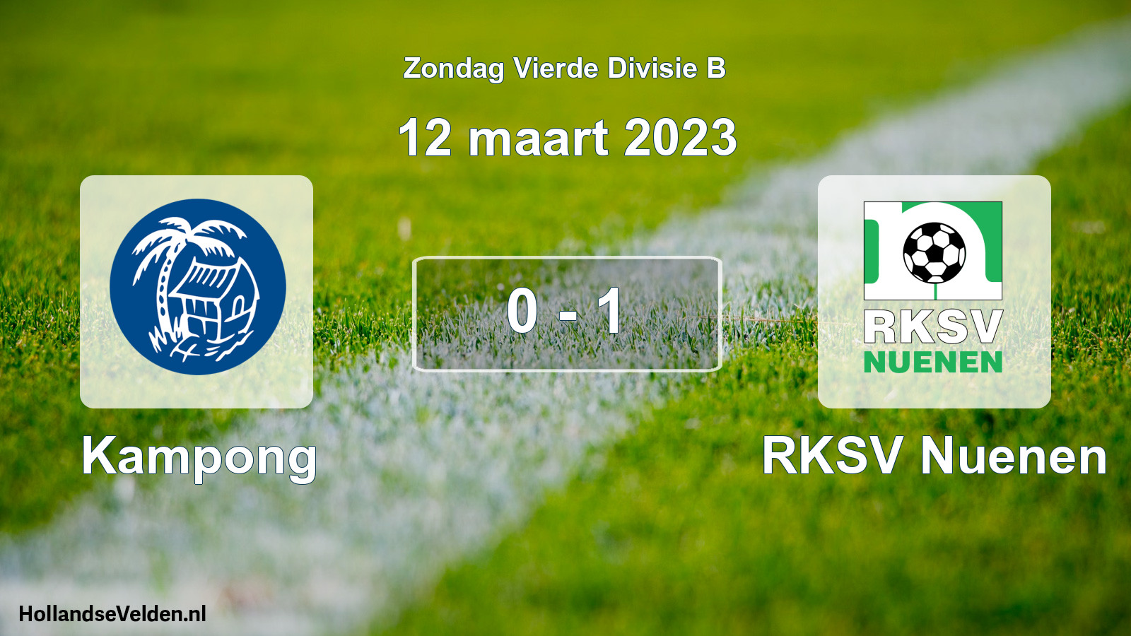 Total number of matches played: Kampong - RKSV Nuenen 0 - 1 (12 March 2023)