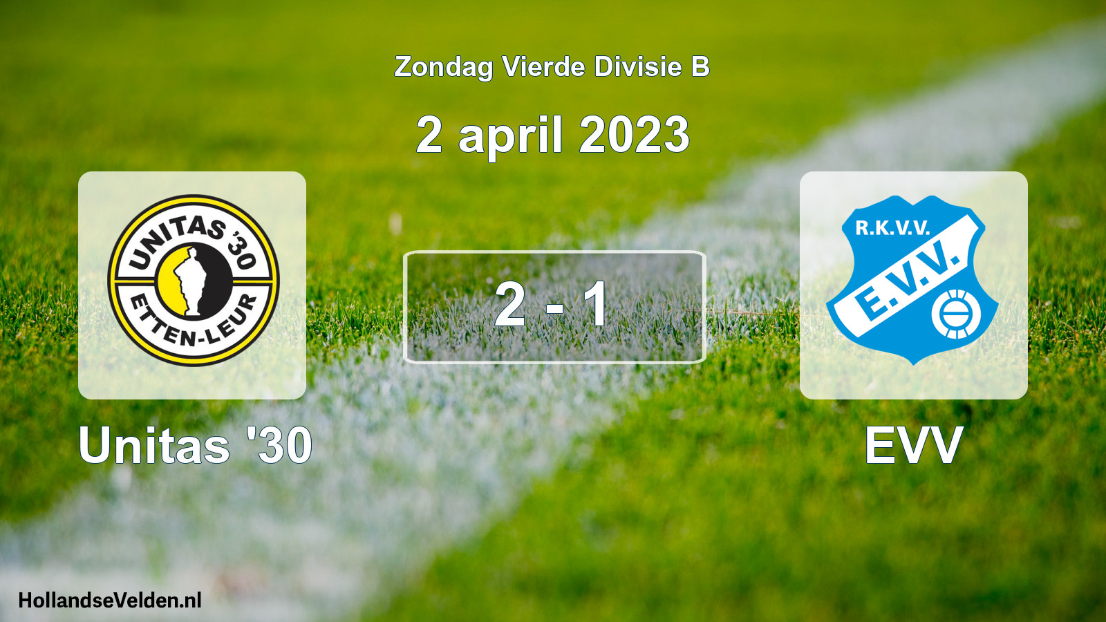 Total number of matches played: Unitas '30 - EVV 2 - 1 (2 April 2023)