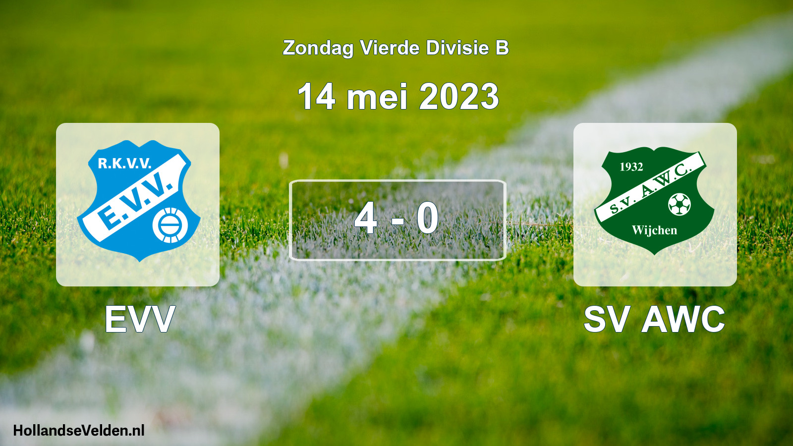 Total number of matches played: EVV - SV AWC 4 - 0 (14 May 2023)