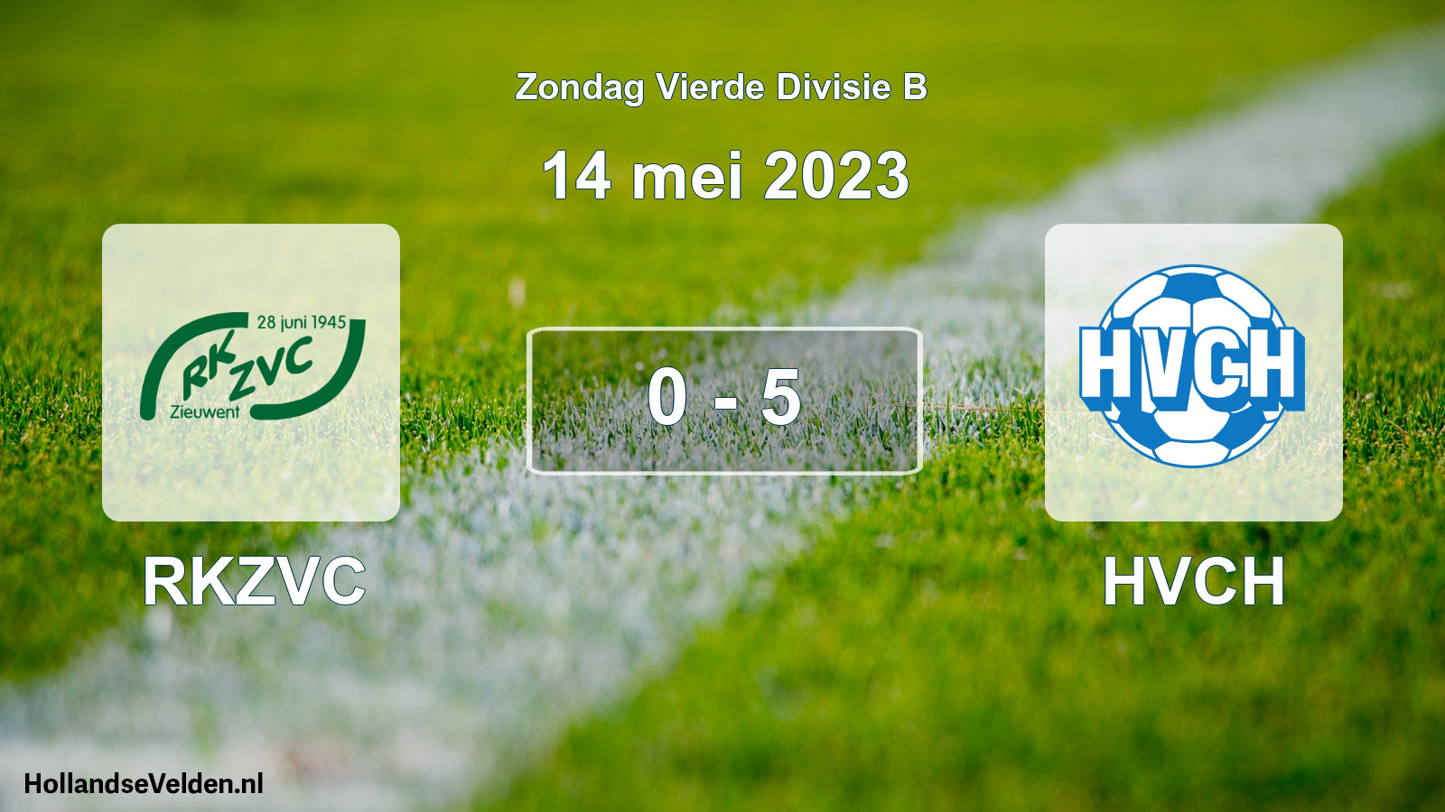 Total number of matches played: RKZVC - HVCH 0 - 5 (14 May 2023)