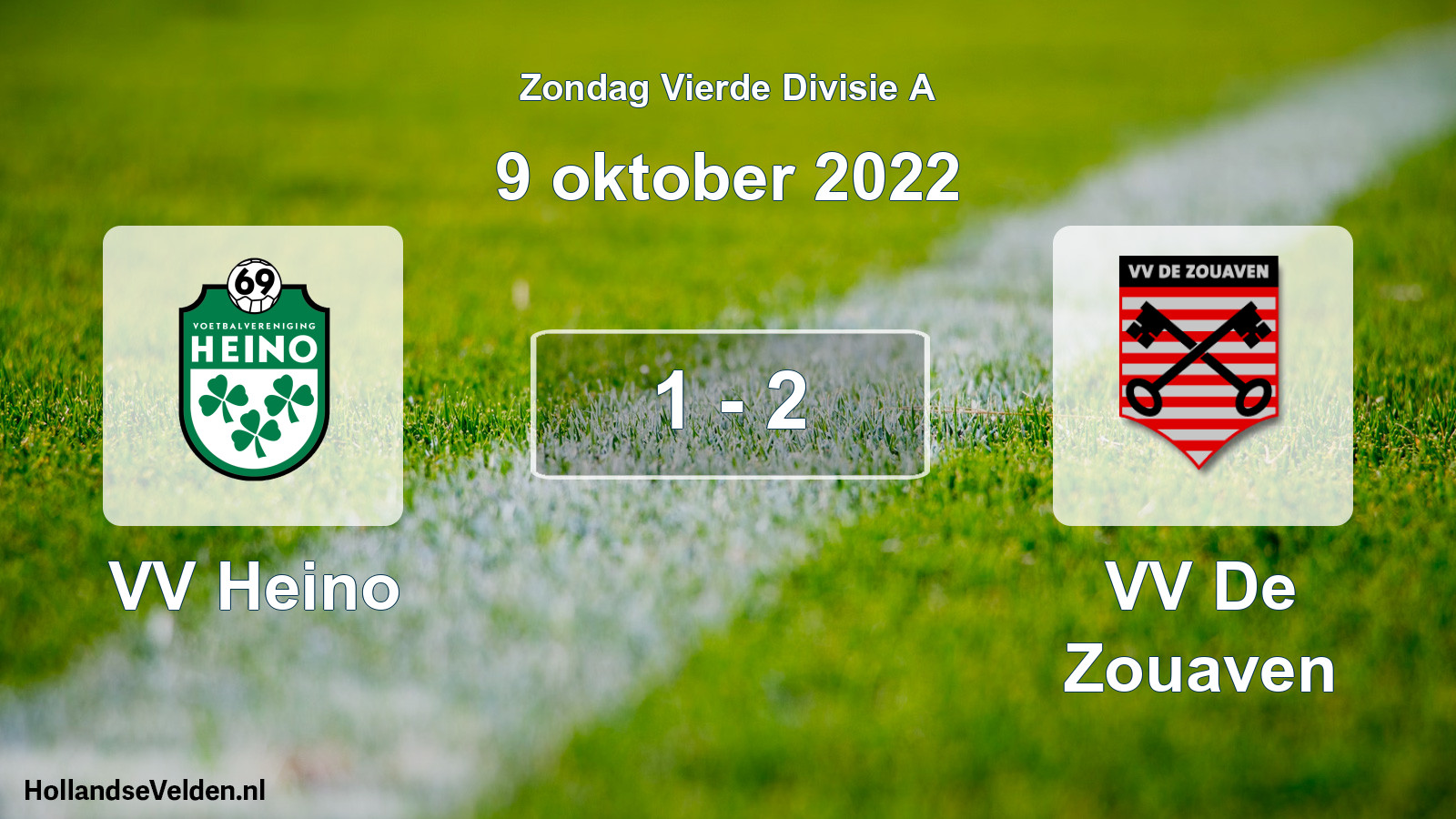 Total number of matches played: VV Heino - VV De Zouaven 1 - 2 (9 October 2022)
