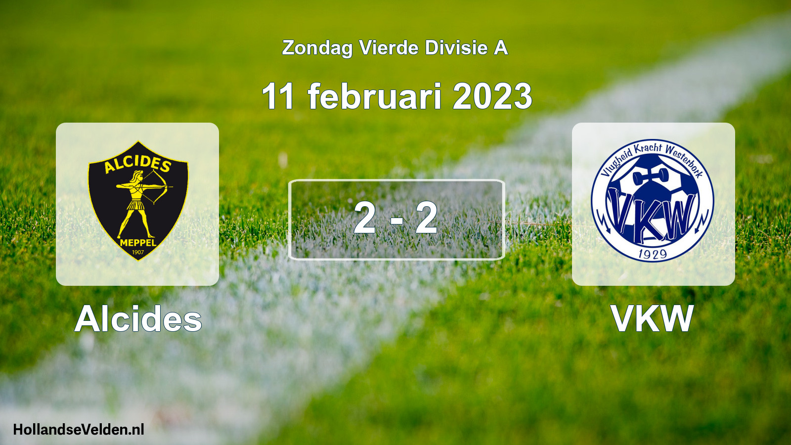 Total number of matches played: Alcides - VKW 2 - 2 (11 February 2023)