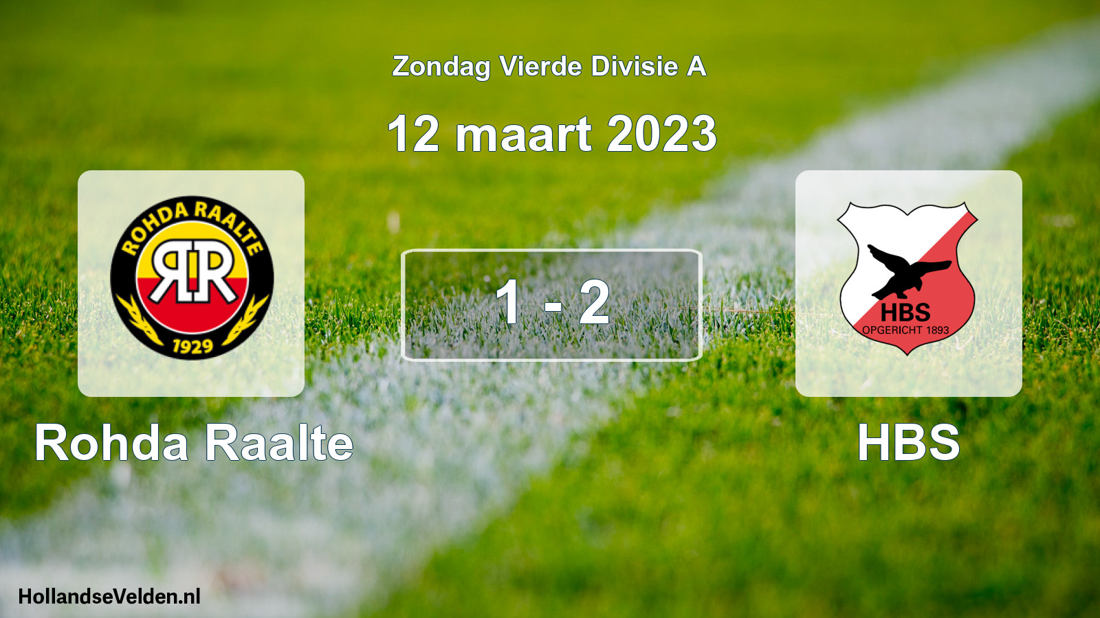 Total number of matches played: Rohda Raalte - HBS 1 - 2 (12 March 2023)