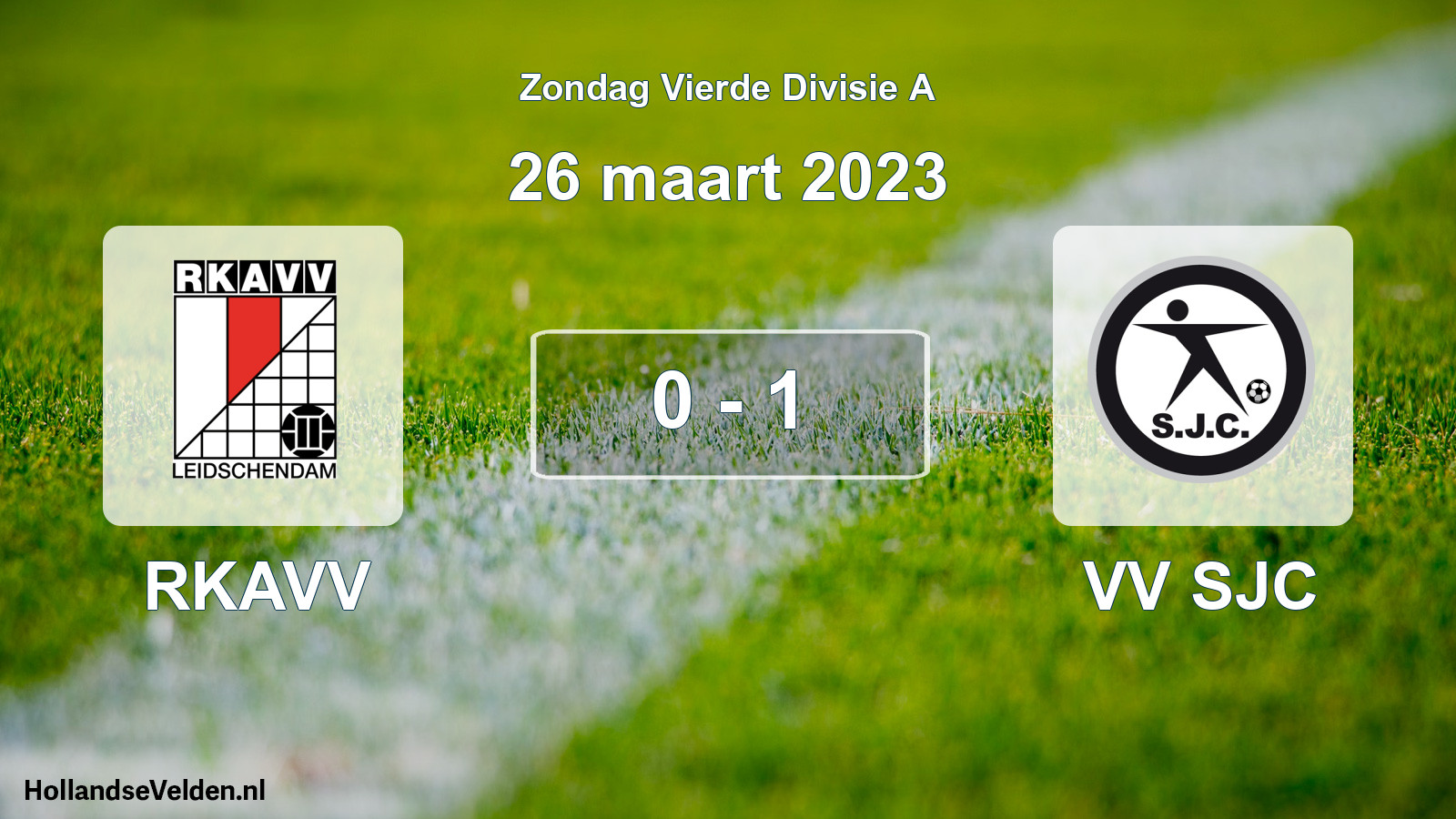 Total number of matches played: RKAVV - VV SJC 0 - 1 (26 March 2023)