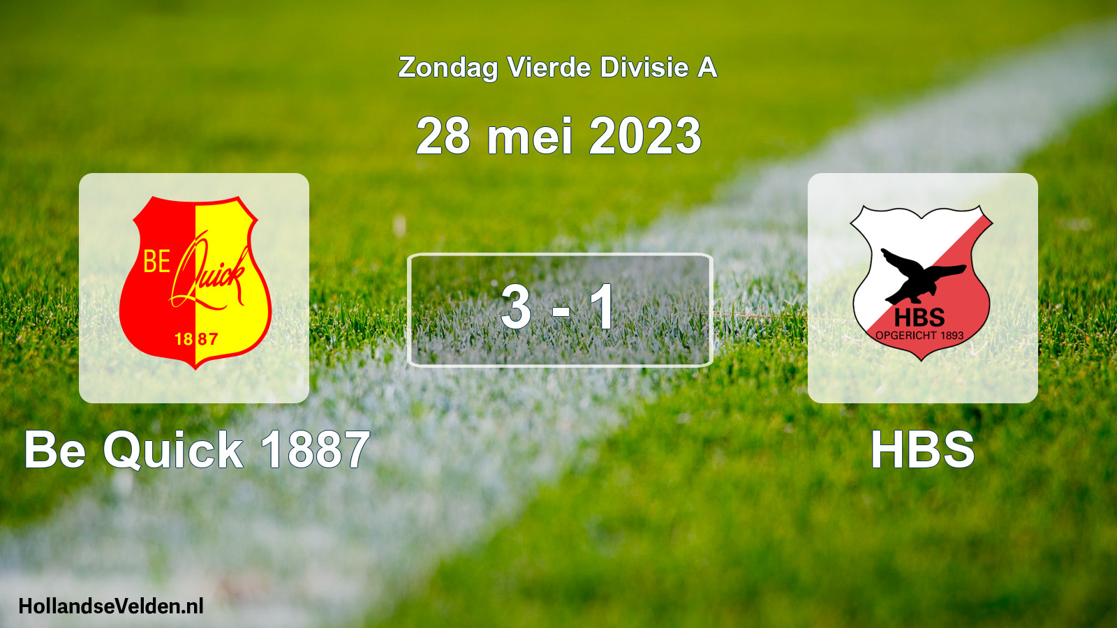 Total number of matches played: Be Quick 1887 - HBS 3 - 1 (28 May 2023)
