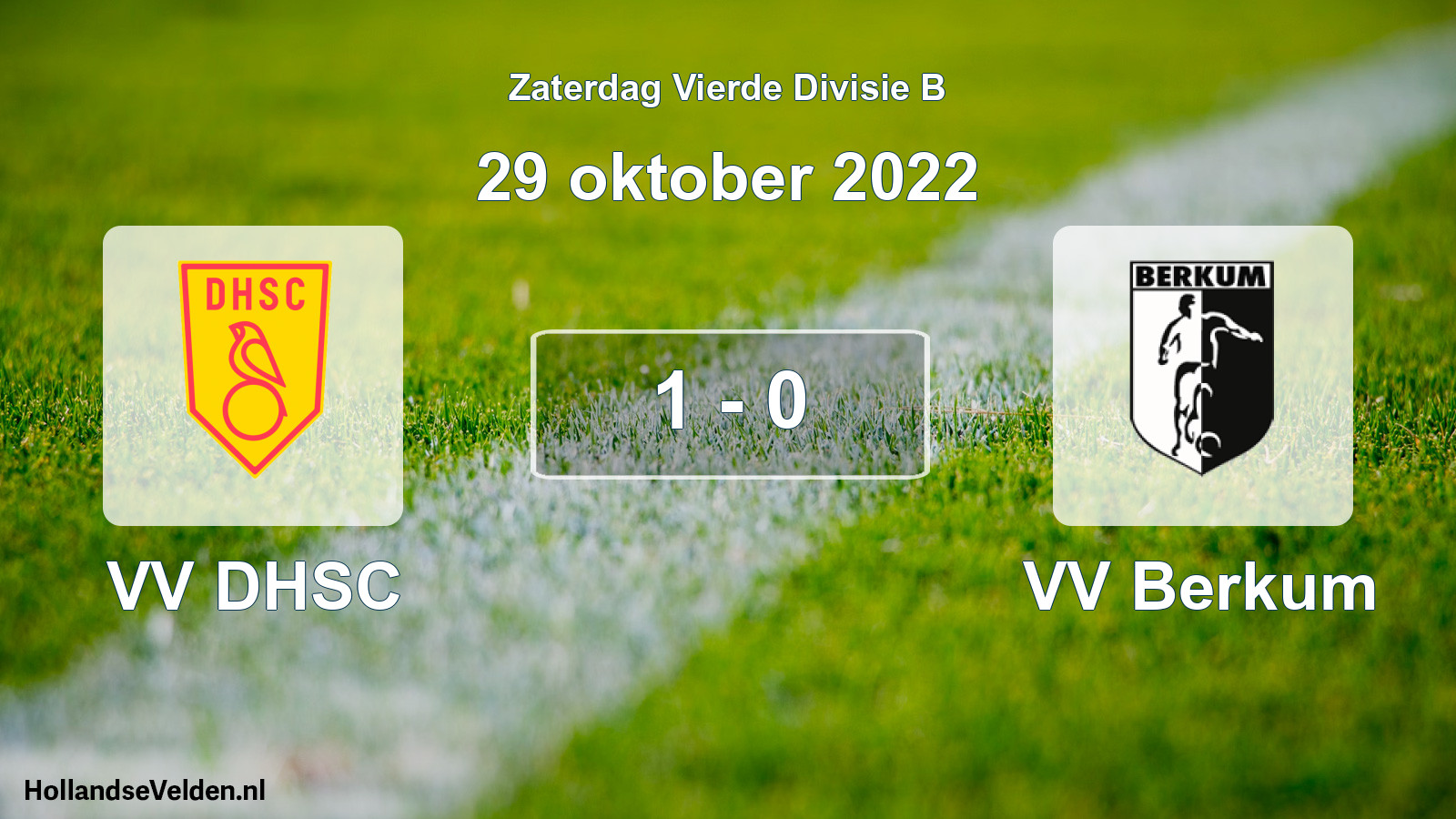 Total number of matches played: VV DHSC - VV Berkum 1 - 0 (29 October 2022)