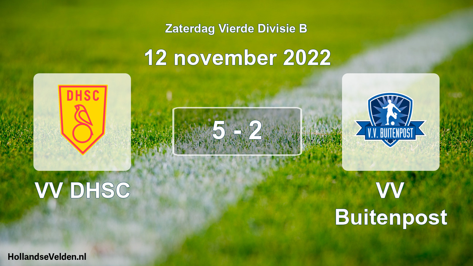 Total number of matches played: VV DHSC - VV Buitenpost 5 - 2 (12 November 2022)